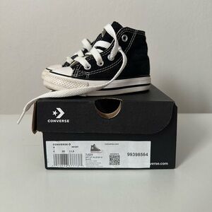 Converse Kids Black and White High-Top Sneakers
